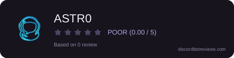 Rating widget preview for ASTR0