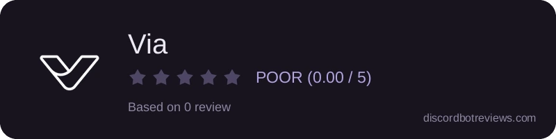 Rating widget preview for Via