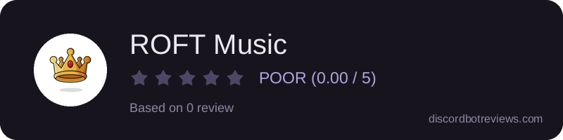 Rating widget preview for ROFT Music