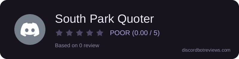 Rating banner for South Park Quoter
