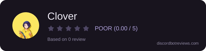 Rating widget preview for Clover