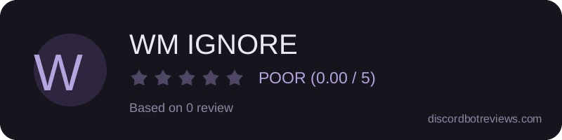 Rating widget preview for WM IGNORE