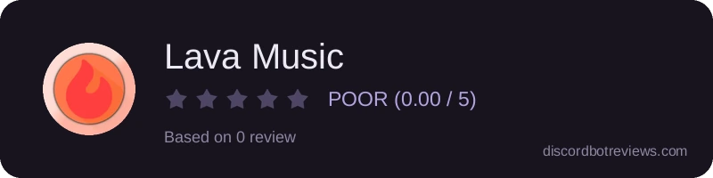 Rating widget preview for Lava Music