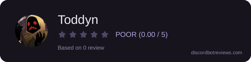 Rating widget preview for Toddyn