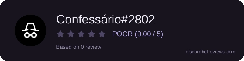 Rating widget preview for Confessário#2802