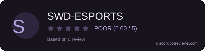 Rating widget preview for SWD-ESPORTS