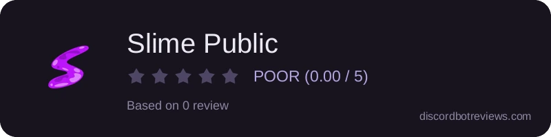 Rating banner for Slime Public
