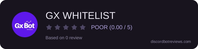 Rating widget preview for GX WHITELIST