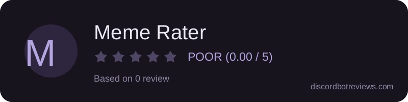 Rating banner for Meme Rater