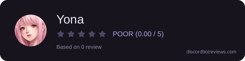 Rating widget preview for Yona
