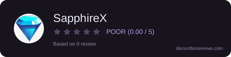 Rating widget preview for SapphireX
