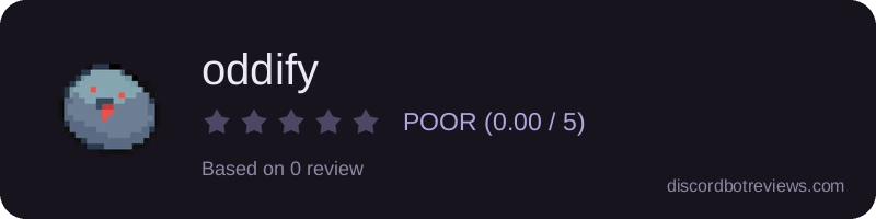 Rating widget preview for oddify