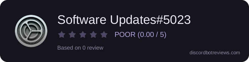 Rating widget preview for Software Updates#5023
