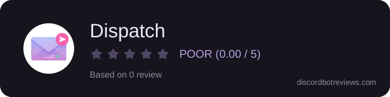Rating widget preview for Dispatch