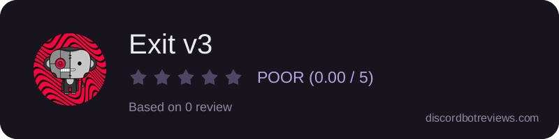 Rating widget preview for Exit v3