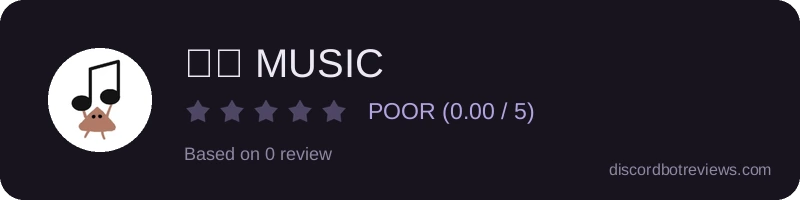 Rating widget preview for 똥띠 MUSIC