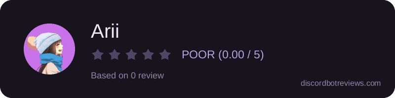 Rating widget preview for Arii