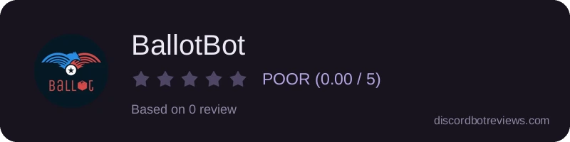 Rating banner for BallotBot