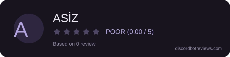 Rating widget preview for ASİZ