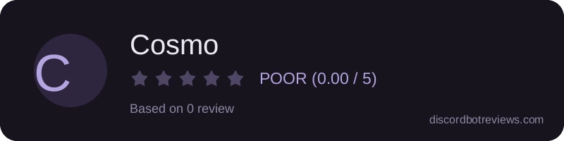 Rating widget preview for Cosmo