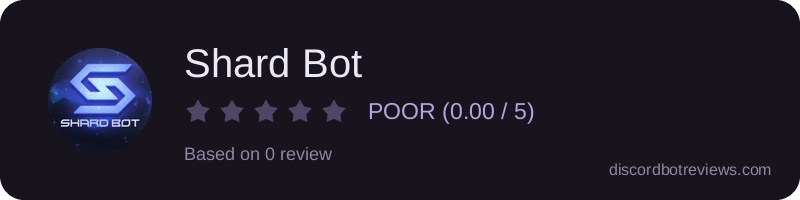 Rating banner for Shard Bot