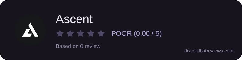 Rating widget preview for Ascent