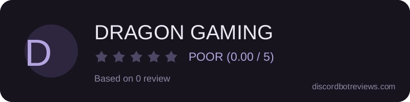 Rating banner for DRAGON GAMING