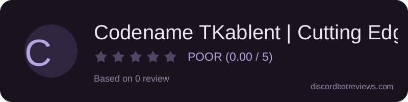 Rating widget preview for Codename TKablent | Cutting Edge