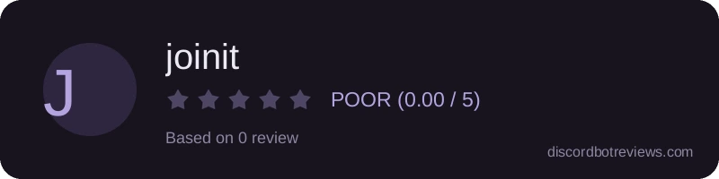 Rating widget preview for joinit