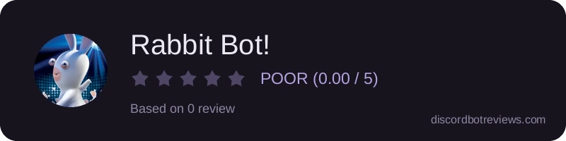 Rating widget preview for Rabbit Bot!