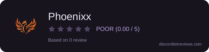 Rating widget preview for Phoenixx