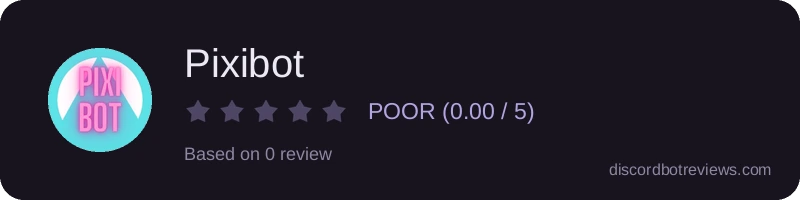 Rating widget preview for Pixibot