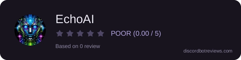 Rating widget preview for EchoAI