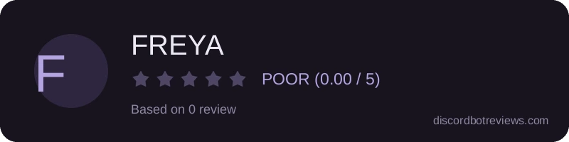 Rating widget preview for FREYA