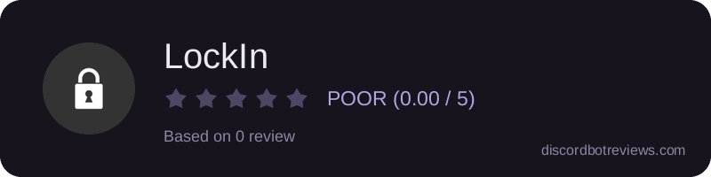Rating widget preview for LockIn