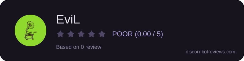 Rating widget preview for EviL