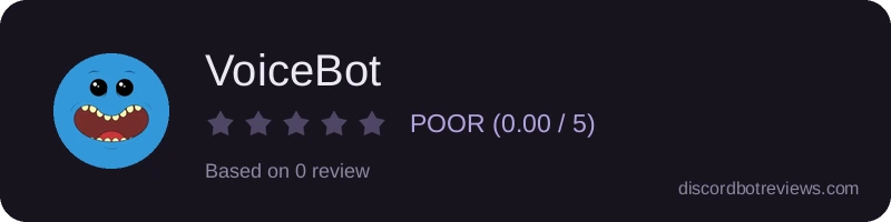 Rating widget preview for VoiceBot