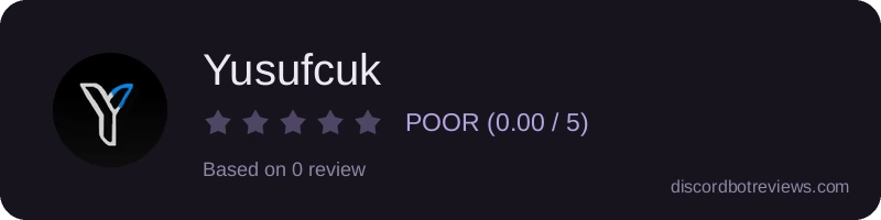 Rating widget preview for Yusufcuk
