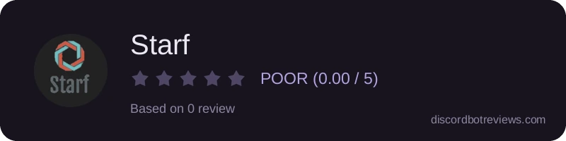 Rating widget preview for Starf 