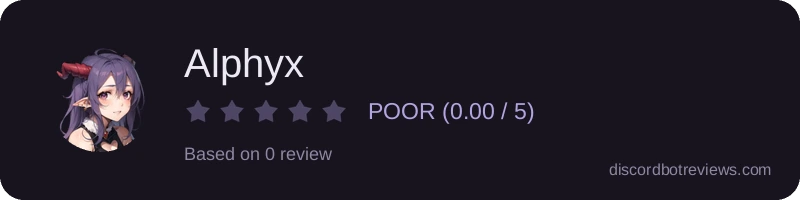 Rating widget preview for Alphyx