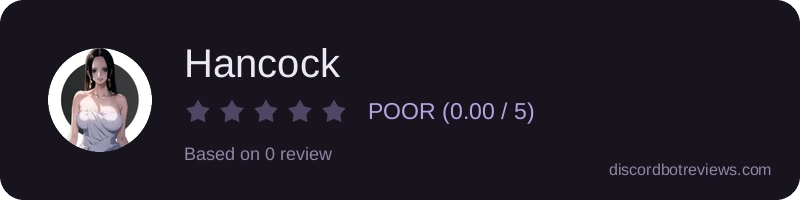 Rating widget preview for Hancock