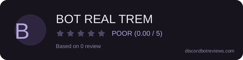 Rating widget preview for BOT REAL TREM 