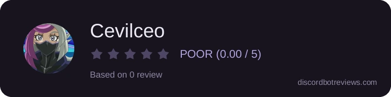 Rating widget preview for Cevilceo