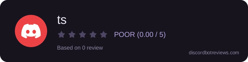 Rating widget preview for ts