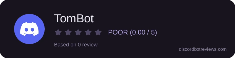 Rating widget preview for TomBot