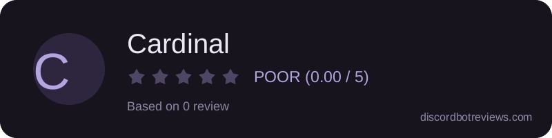 Rating banner for Cardinal