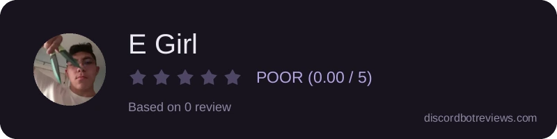 Rating widget preview for E Girl