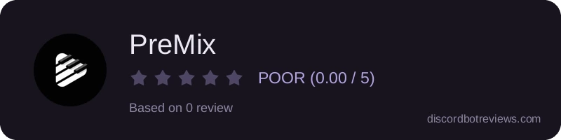 Rating banner for PreMix