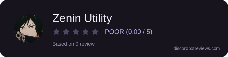 Rating widget preview for Zenin Utility