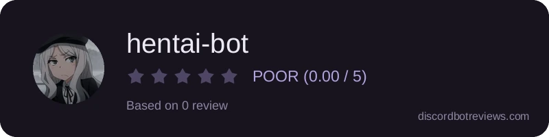Rating widget preview for hentai-bot